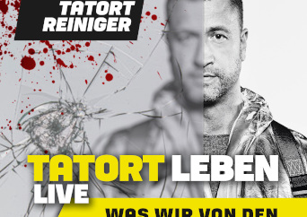 Tatortreiniger Marcell Engel auf der Bühne